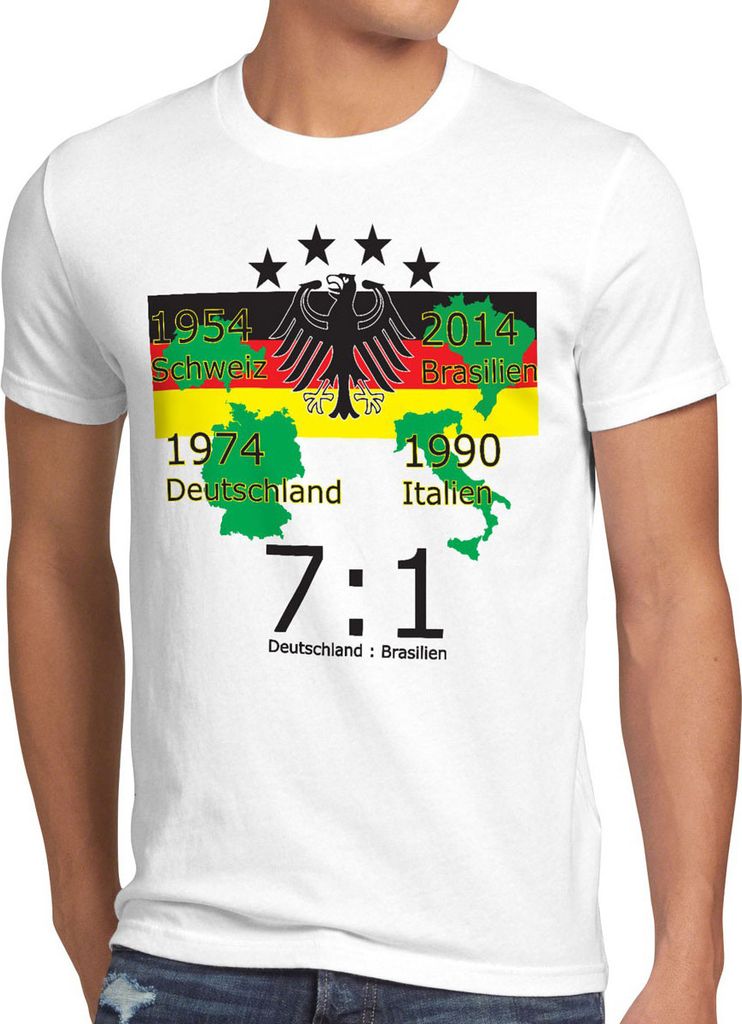 style3 Der 4. Stern für Deutschland WM Fußball Herren T-Shirt Germany 2021 2022 Stadion Fan-Shirt