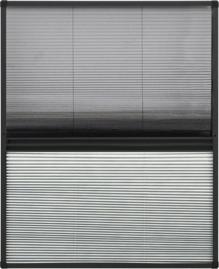 Insektenschutz-Plissee für Fenster Alu 60x80 cm mit Jalousie