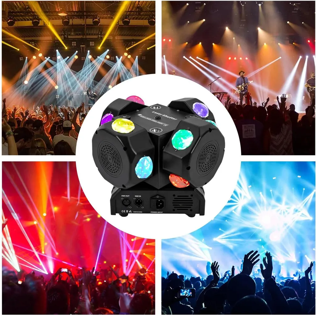 Lyre LED 4 Têtes 200W Multi-effets - Solution Éclairage Fluide et Puissant - 5