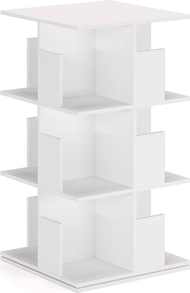 Étagère de Rangement Vicco Alfa Blanche 111cm pour Livres et Dossiers