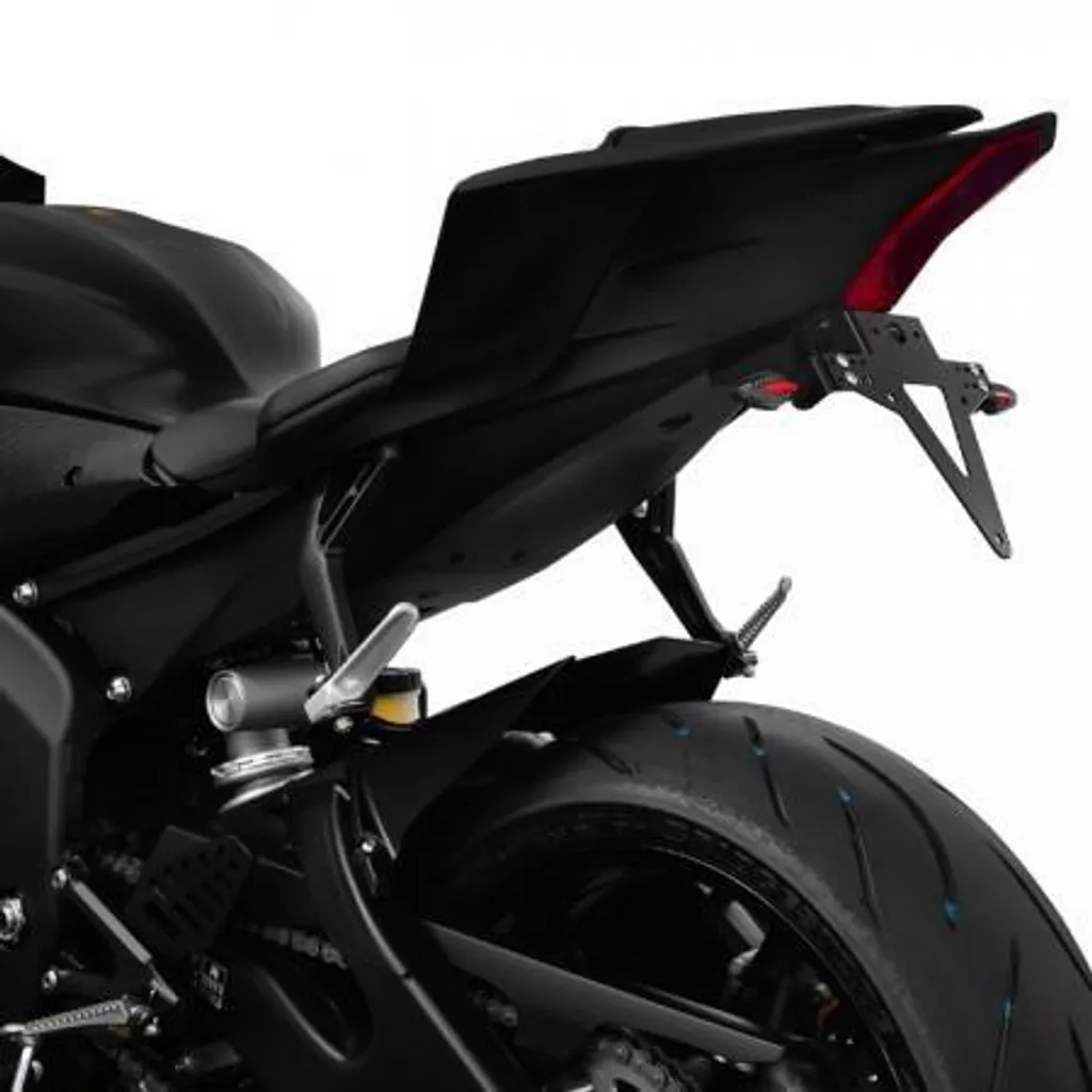 Support de plaque Yamaha R6 réglable avec supports clignotants LED