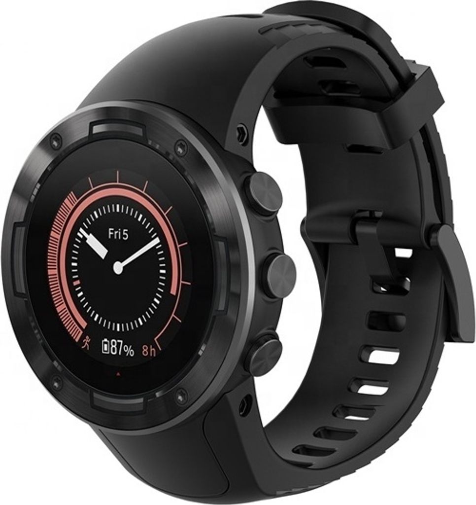 Strap-it Suunto 5 Silikonarmband (Schwarz) Produktbild 