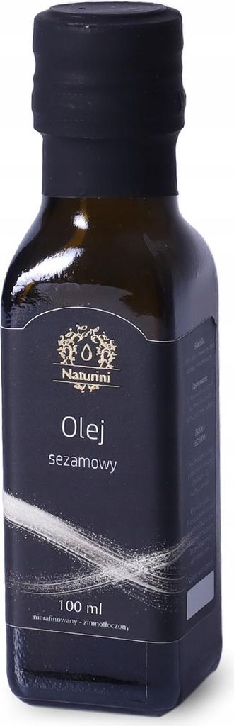 Olej sezamowy z sezamu białago 100ml Naturini Zdjęcie produktu 