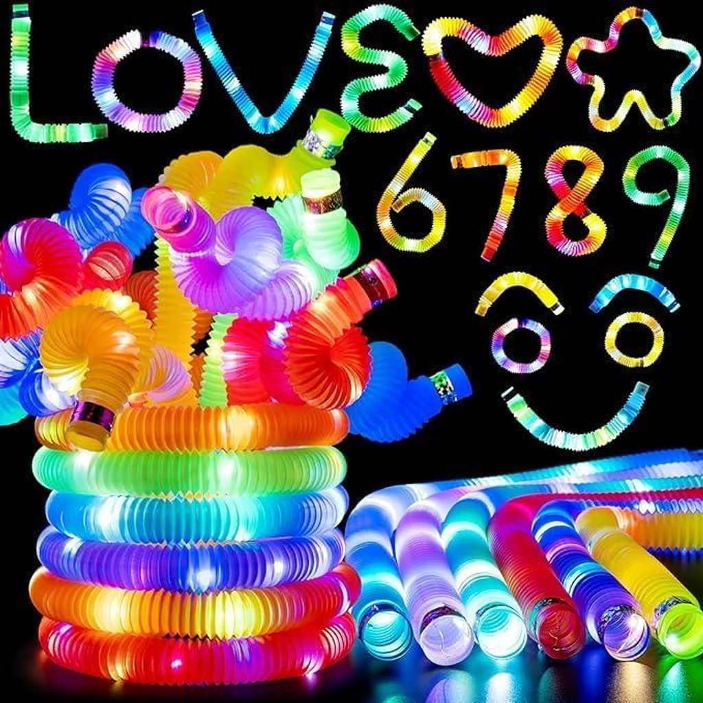12 LED-sensorbuizen, speelgoed, meerkleurig, 19-70 cm Productafbeelding 