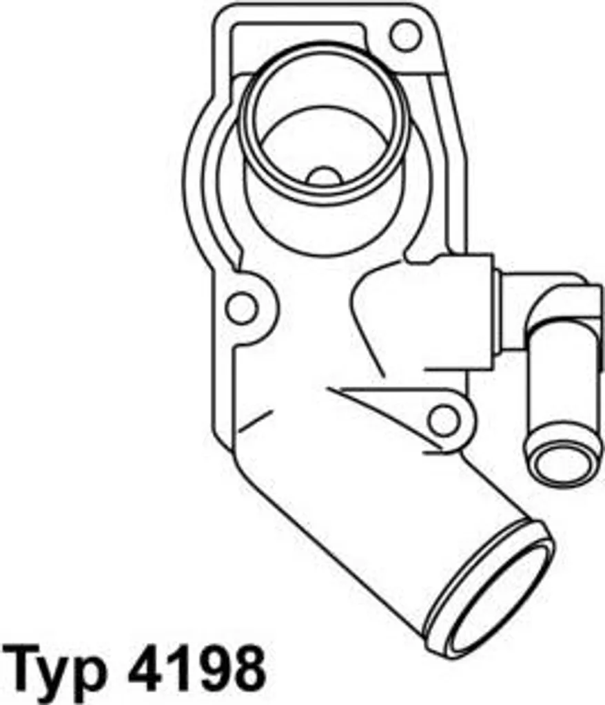 Thermostat BorgWarner Wahler 4198.92D OE 90572899 pour Opel Zafira Astra