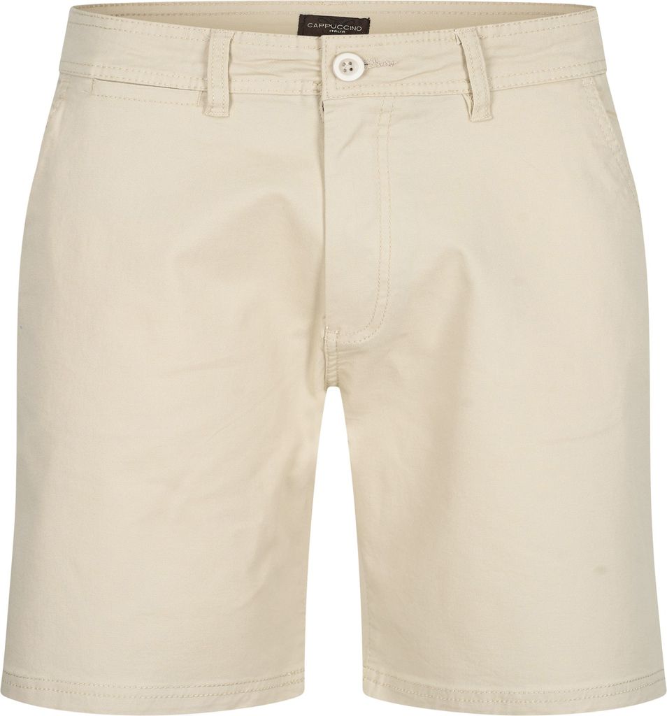 Cappuccino Italia Chino Short Beige - Große XXL