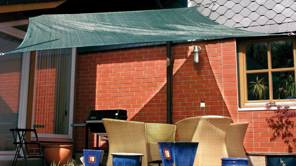 EDUPLAY 160025 Tenda di protezione solare, 3x3m, quadrata, verde
