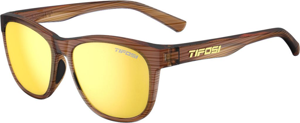 Tifosi Brille Swank Holzmaserung braun