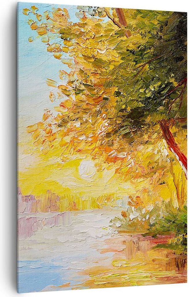 Bild auf Leinwand - Leinwandbild - Einteilig - natur natur - 80x120cm - Wand Bild - Wanddeko - Wandbilder - Leinwanddruck - Kunstdruck - Wanddekora...