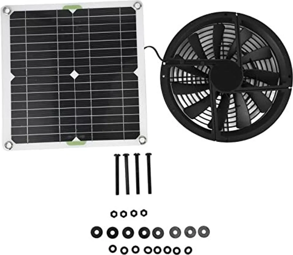 Ventilatore Solare per Esterno Haofy 100W | IP67 Kit Ventilazione Solare