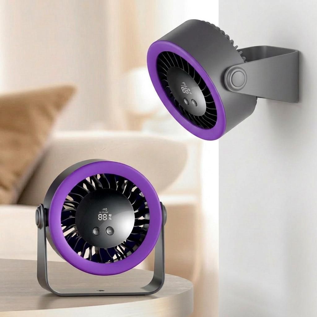 Tischventilator, Wandventilator, 720° Drehbar, 100-stufige Produktbild 