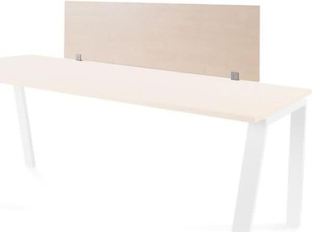 Trennwand 40x136cm Melamin buche (Einzeltisch Melaminplatte).