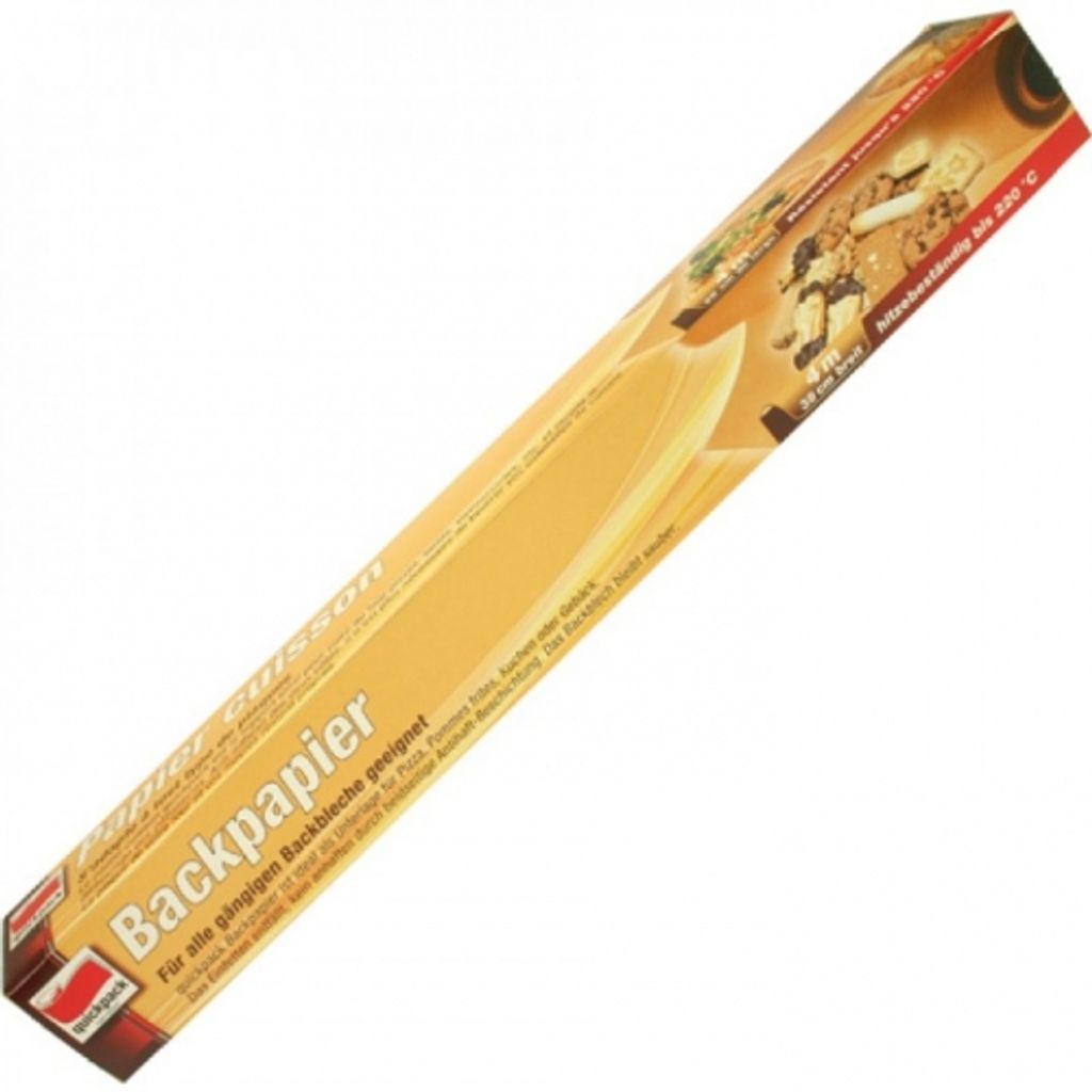 QUICKPACK Backpapier 4m x 38cm Faltschachtel naturbraun Produktbild 