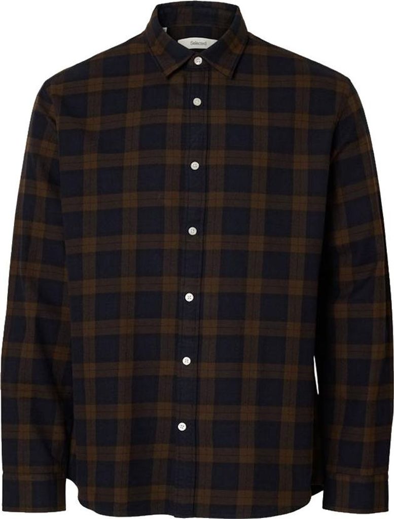 Selected Noah Regular Fit Langarmhemd Blau M Herren Blau M
