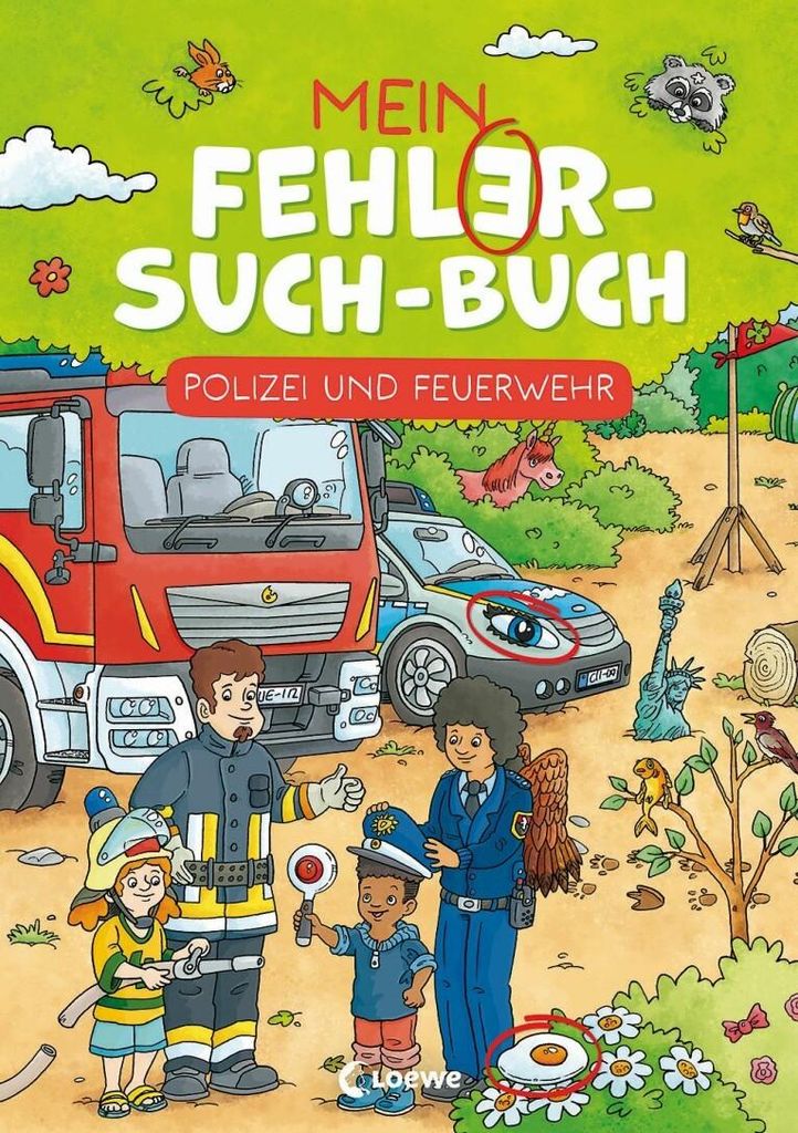 Loewe Mein Fehler-Such-Buch - Polizei und Feuerwehr