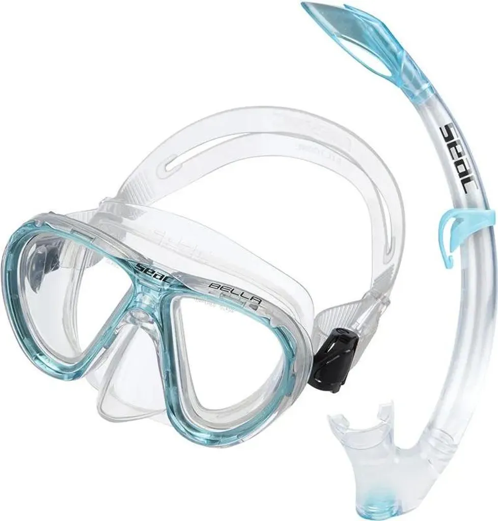 Kit Seacsub Bis Bella masque silicone et tuba ergonomique haute visibilité