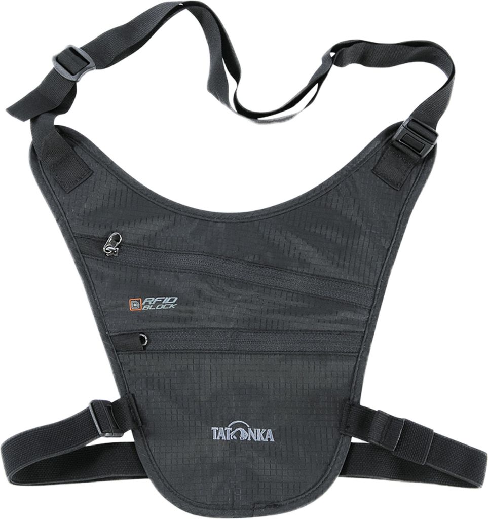 TATONKA Gürteltasche Umhängetasche Skin Chest Holster RFID Block Black schwarz