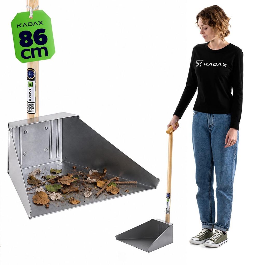 KADAX Kehrschaufel mit langem Stiel, 34 x 86 cm, Schaufel Produktbild 