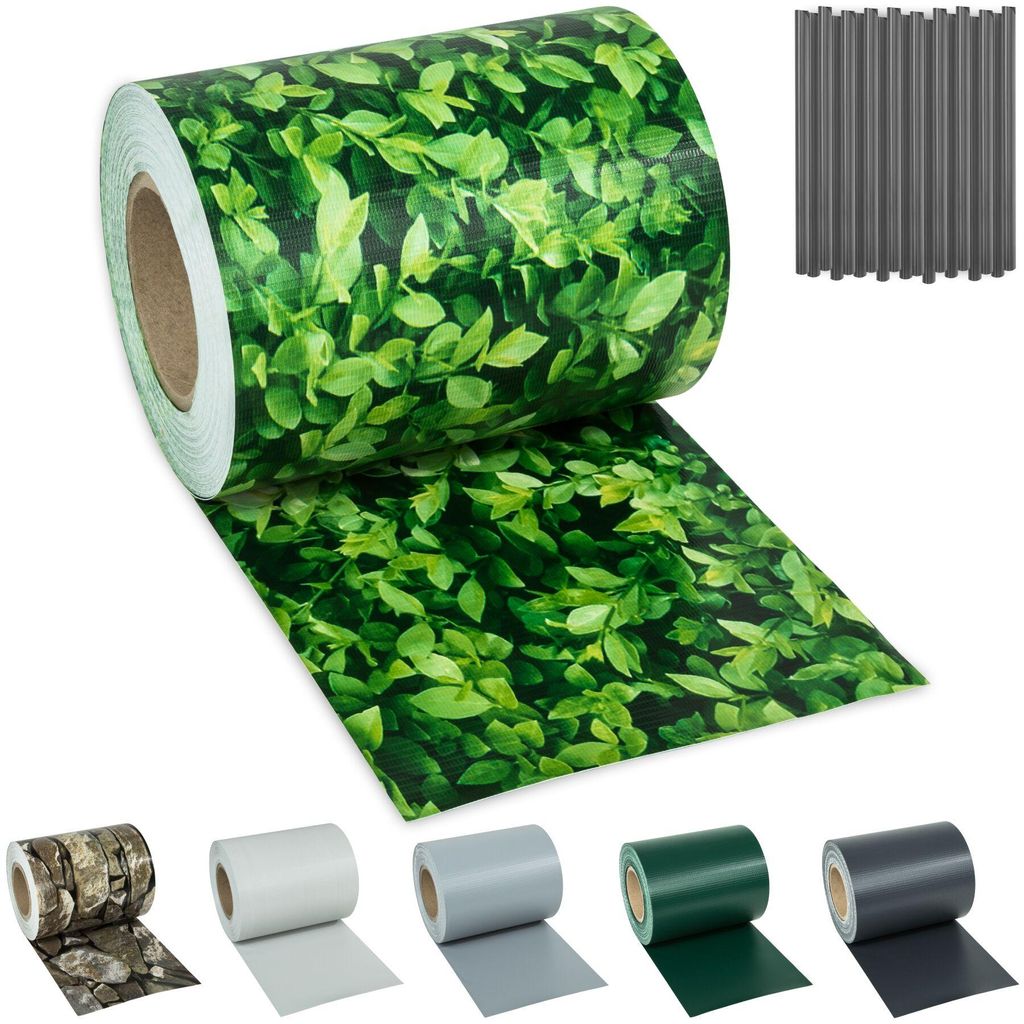 tectake® Sichtschutzstreifen für Einzelstab- und Produktbild 