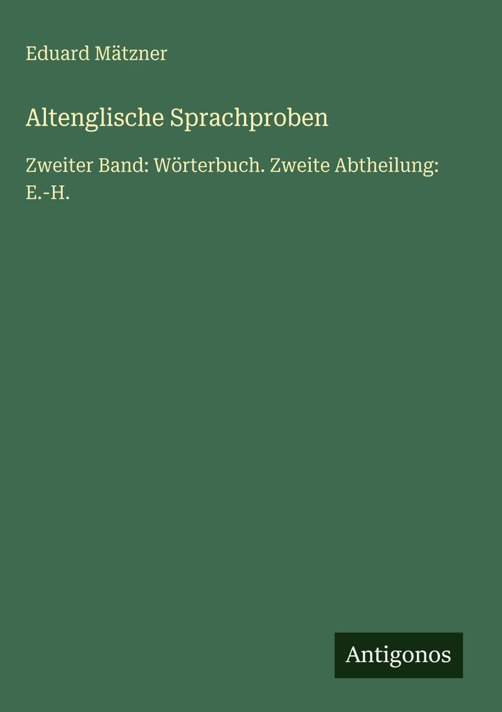 Altenglische Sprachproben