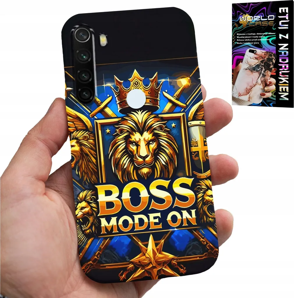 Case Xiaomi Note 8T Lion Crown Shield - Bundle Custodia + Foil