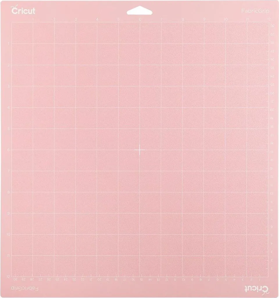 Tapis de Découpe pour Tissu Cricut FabricGrip Rose 30x30 cm Adhérent