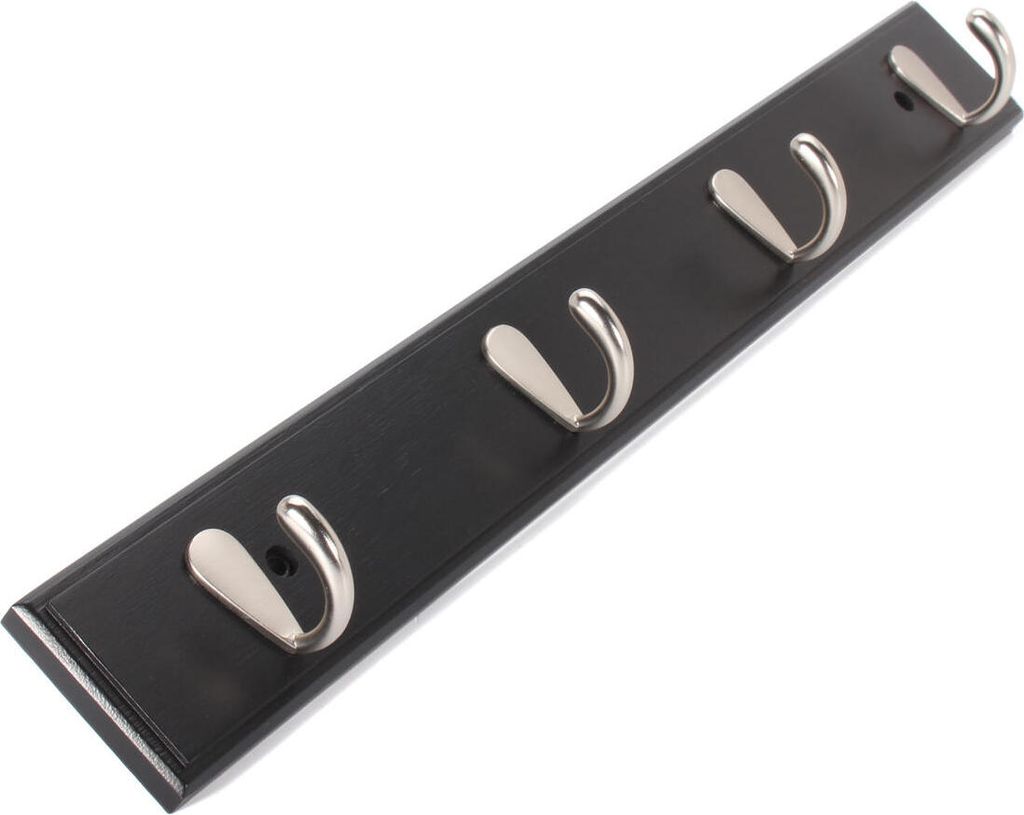Metallhaken Wand montiert Bambus hängen Rack Wall Hanger für Mantel Kleidung Handtuch - #1