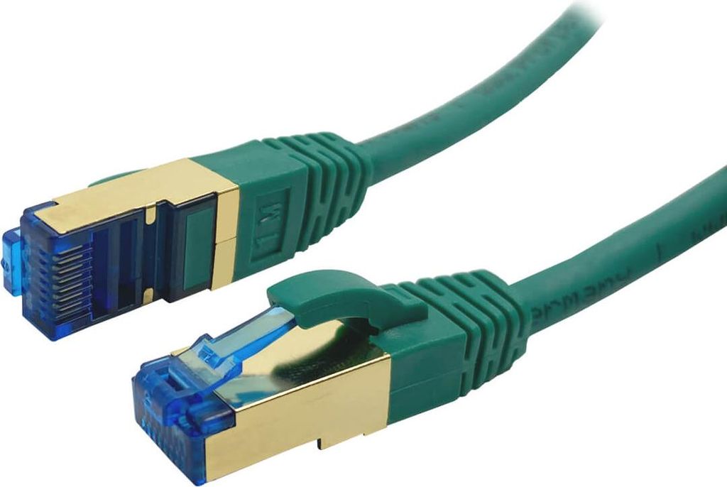 ProfiPatch LAN Kabel Cat7 S/FTP RJ45 Premium Patchkabel 10GB 600MHz LSZH Ethernet Netzwerkkabel grün 25m