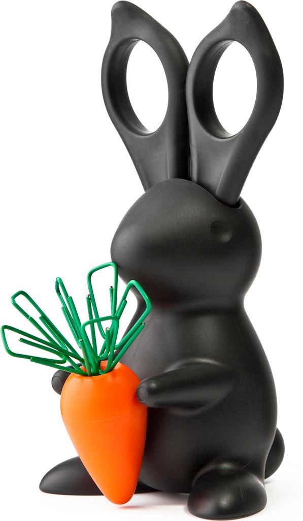 Büroklammerhalter + Schere Desk Bunny Schreibtisch-Set Hase Produktbild 