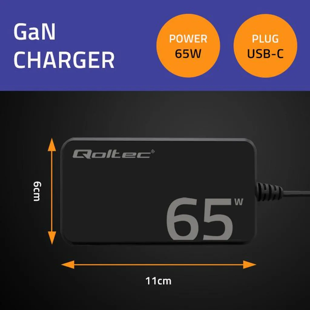 Chargeur USB C 65W pour Télétravail et Voyages Compatible Multi-PC - 2