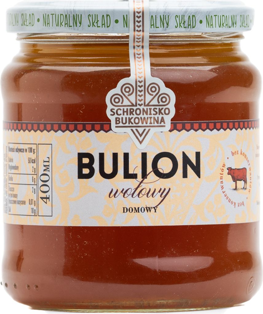 Bulion Wołowy 400 ml - Schronisko Bukowina Zdjęcie produktu 