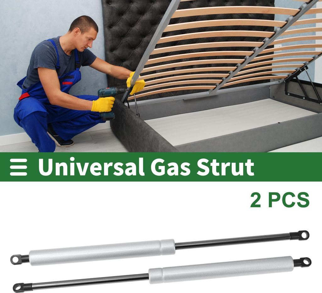 400mm/15.75" Gasdruckfedern 700N Gasfedern Silberton Kohlenstoffstahl 2 Stücke Wohnmobil Auto Werkzeugkasten Deckel Aufbewahrungsbox Abdeckung Sch...