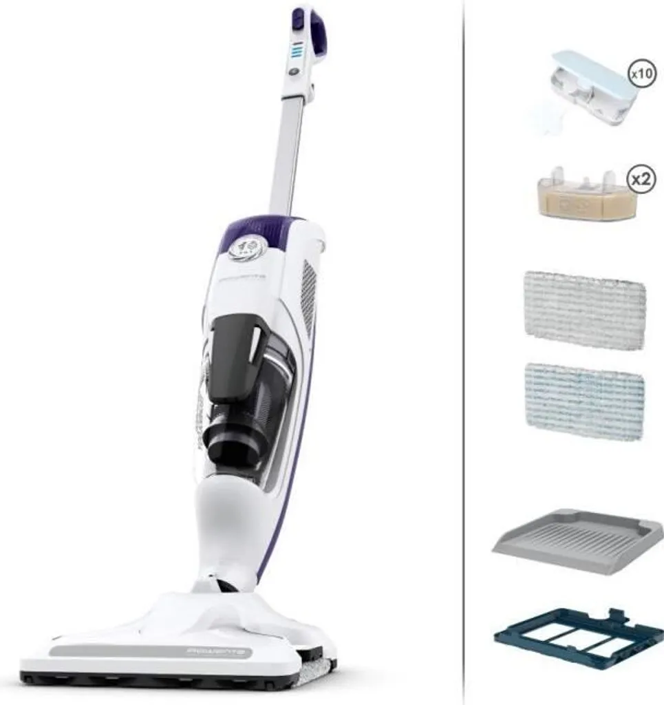 Nettoyeur vapeur aspirant Rowenta RY7731WH pour sols impeccables et sains