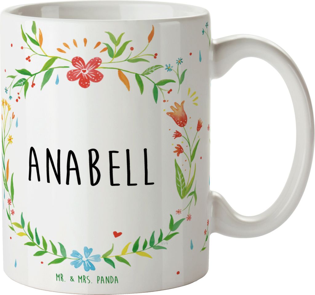 Mr. & Mrs. Panda Kaffeebecher Anabell - Geschenk, Teetasse, Kaffeepott, Kaffeetasse, Kakaotasse, Becher, Tasse