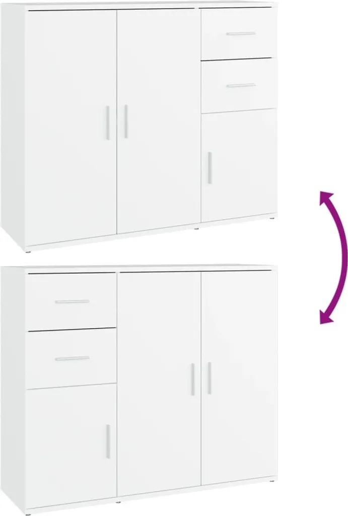 vidaXL Credenza moderna - Credenza Bianca 70x35,5x67,5 cm in Legno
