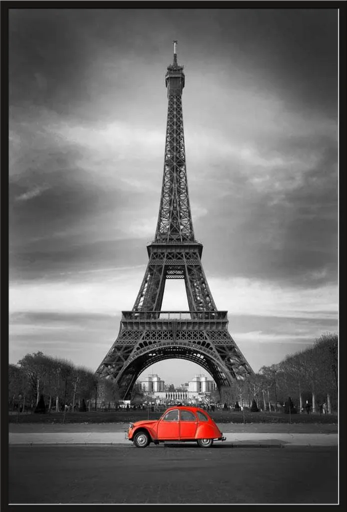 Affiche Paris Tour Eiffel Cadre Interchangeable Shinsuke® Maxi et Vitre
