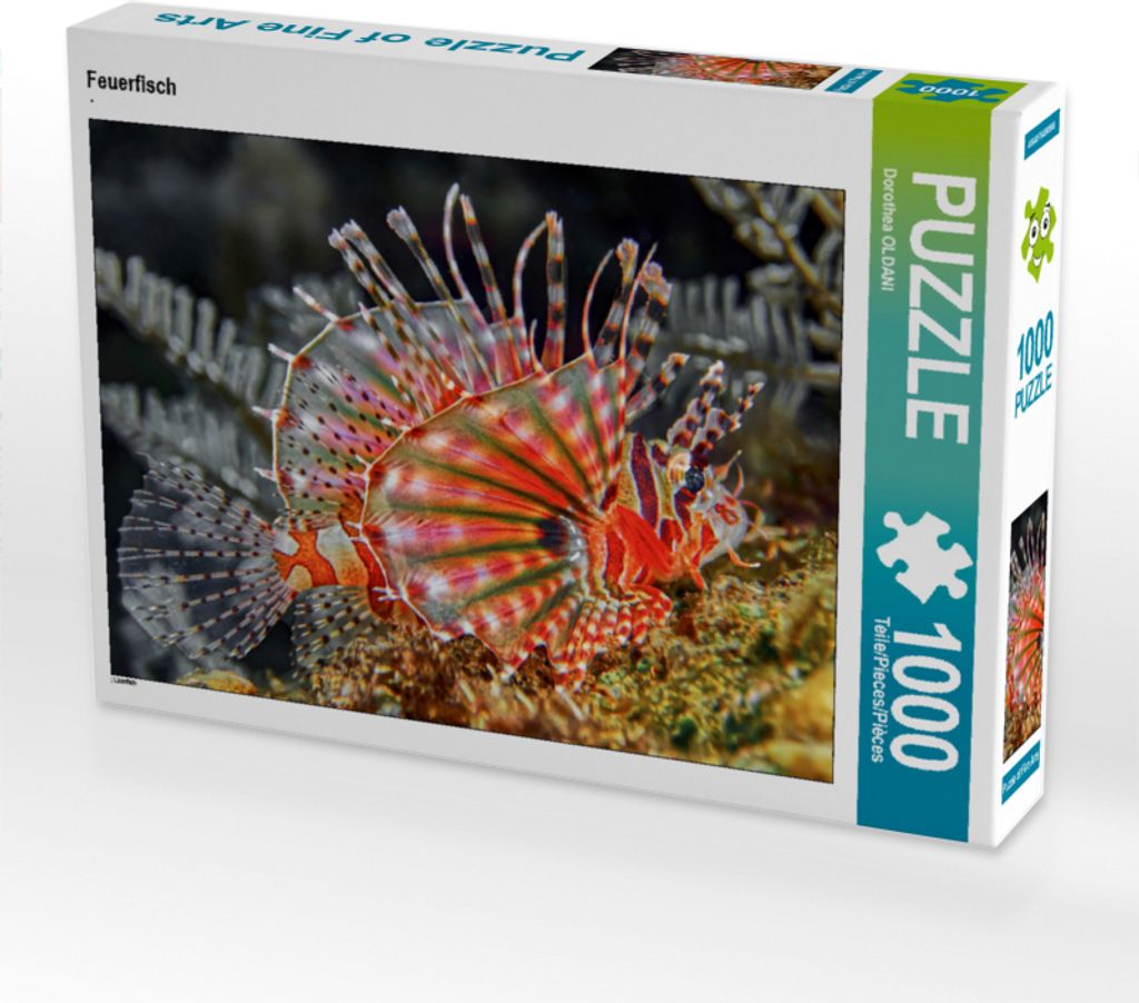CALVENDO Puzzle Feuerfisch | 1000 Teile Lege-Größe 64x48cm Foto-Puzzle für glückliche Stunden