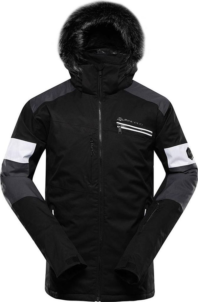 Alpine Pro Dam Jacke Schwarz 2XL Herren Schwarz 2XL