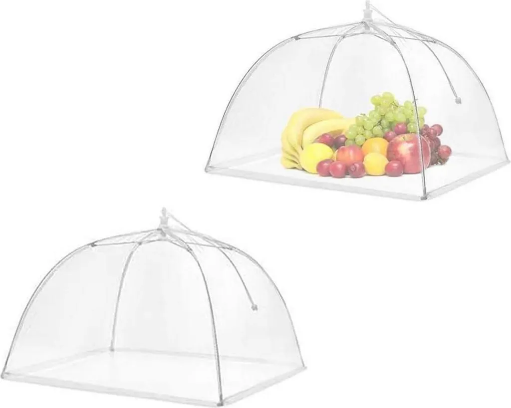 Roysmart Mesh Housse Protection Mouches - Lot de 2 Cloches Aliments BBQ