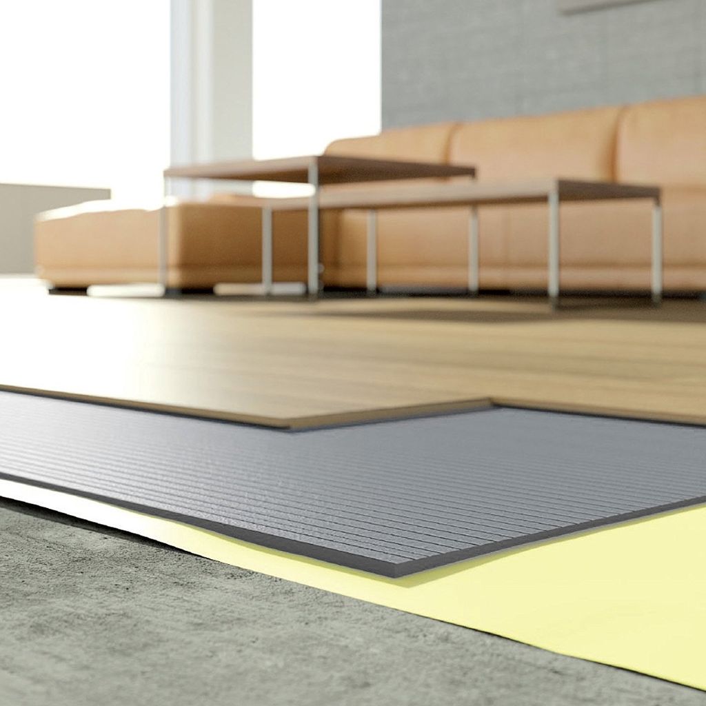 Grau Trittschalldämmung 80m2 3mm Dämmung Boden Laminat Parkett XPS