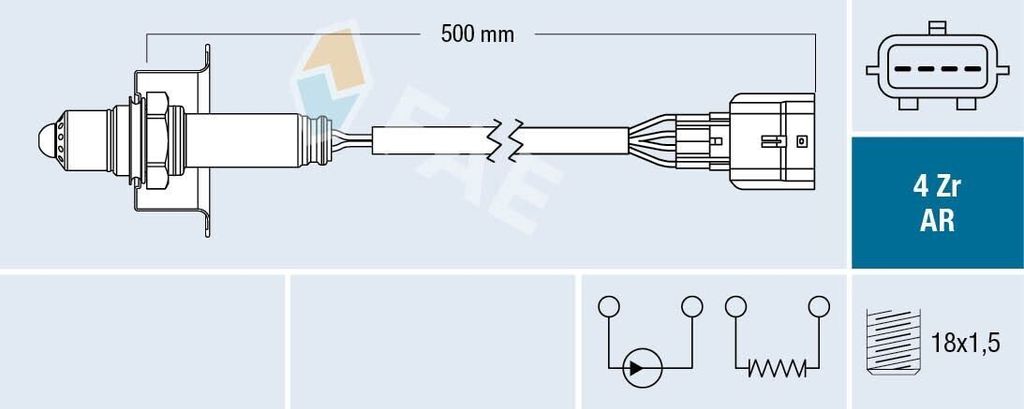 FAE Lambdasonde für NISSAN Qashqai II (J11, J11) vor-Kat 75646