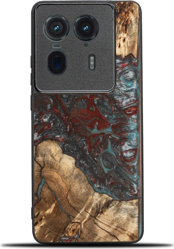 Regalo Unico: Cover Bewood Motorola Edge 50 Ultra Pluto Legno