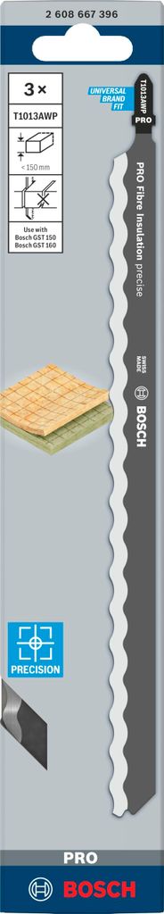 Bosch 2608667396 Bosch 3 Stichsägeblätter T 1013 AWP Image du produit 