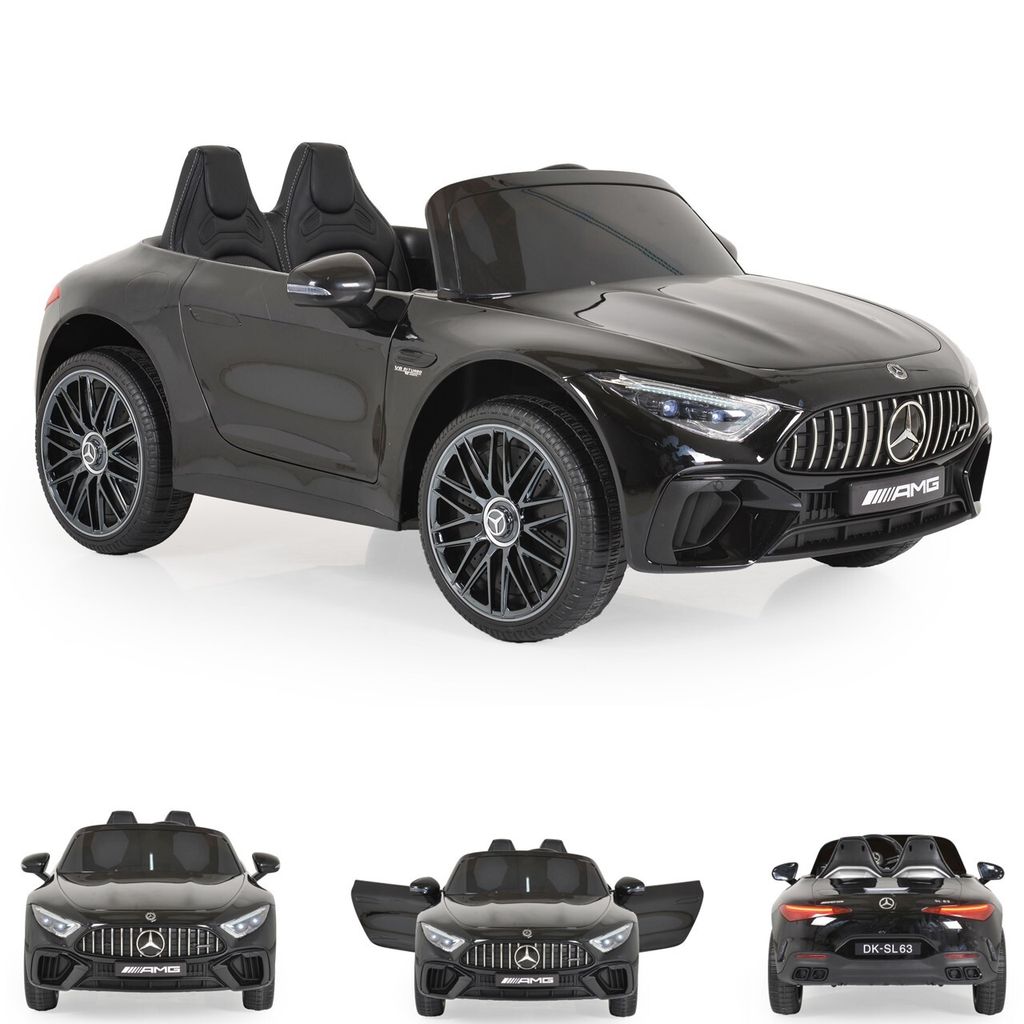 Moni Kinder Elektroauto Mercedes-Benz DK-SL63 Zweisitzer Fernbedienung Bluetooth schwarz