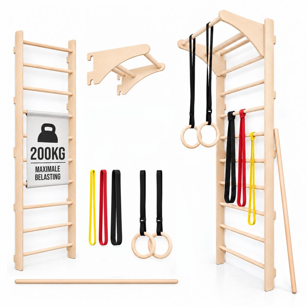 MAMOI Fitness wandrek met optrekhandgreep, Ringo-ringen, Productafbeelding 