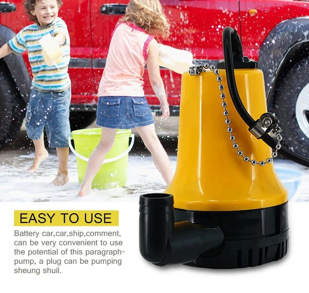Pompe à eau électrique 12V pour vider la cale de bateau