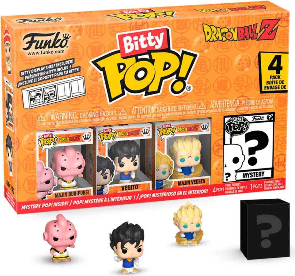 Funko Bitty Pop! Pop! Dragon Ball Z - Majin Buu(pure), Vegito, Majin Vegeta