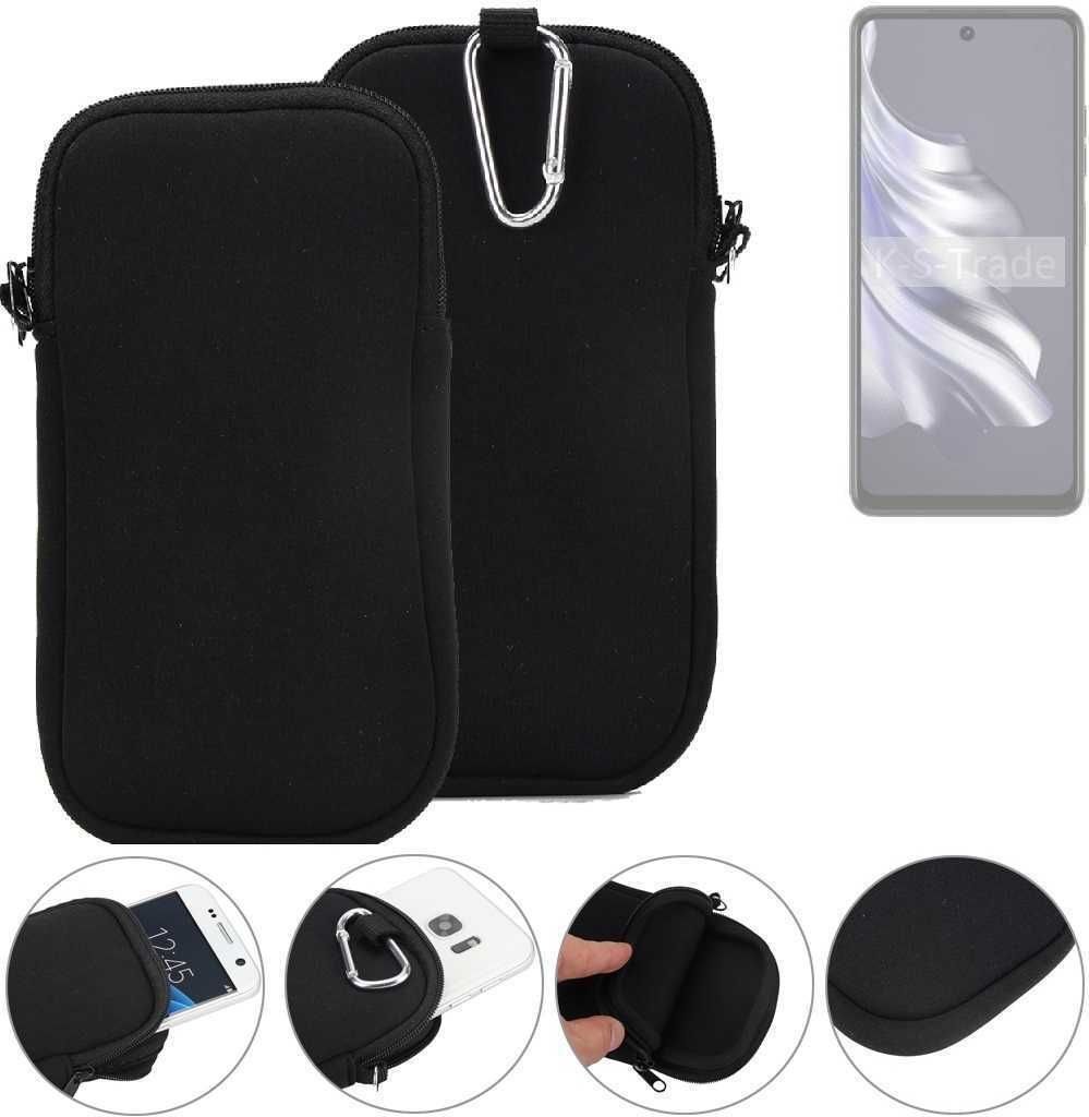 K-S-Trade Neopren-Hülle Handyhülle kompatibel mit Tecno Spark 20 Pro Schutzhülle Neoprenhülle Sleeve Schutz-Hülle Gürtel Tasche Case Holster