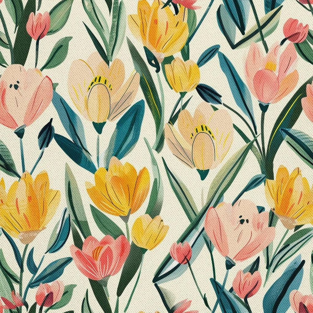 OUTDOOR DEKOSTOFFE OXFORD - Motiv Frühling I DX7211