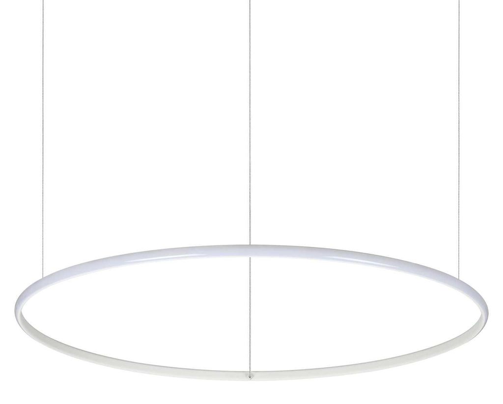 Hängeleuchte Modern Hulahoop Aluminium-Kunststoff Weiß 1 Licht 41W 3000K D81Cm